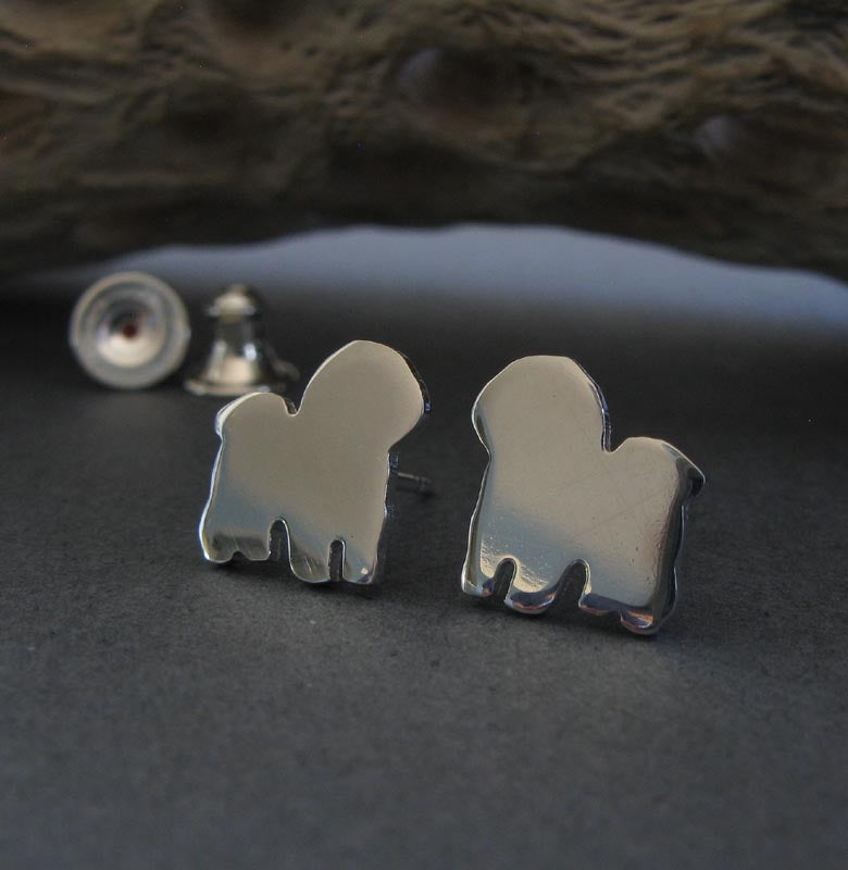 Bichon best sale frise earrings