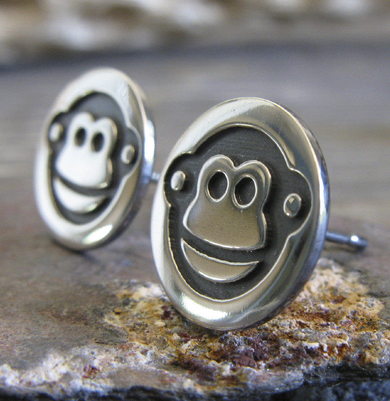 Monkey Stud Earrings