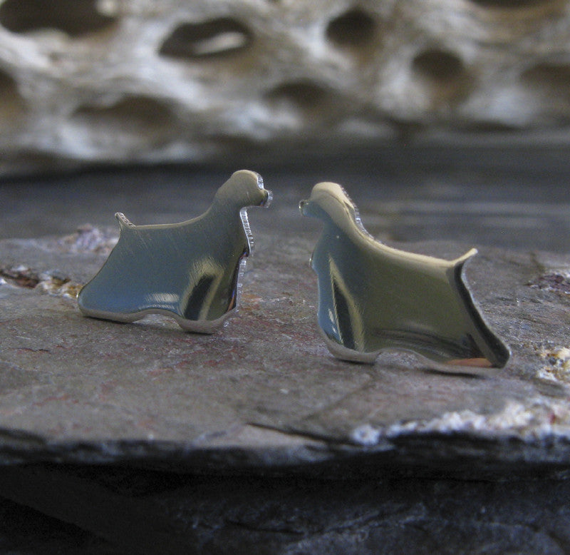 Cocker Spaniel Dog Stud Earrings