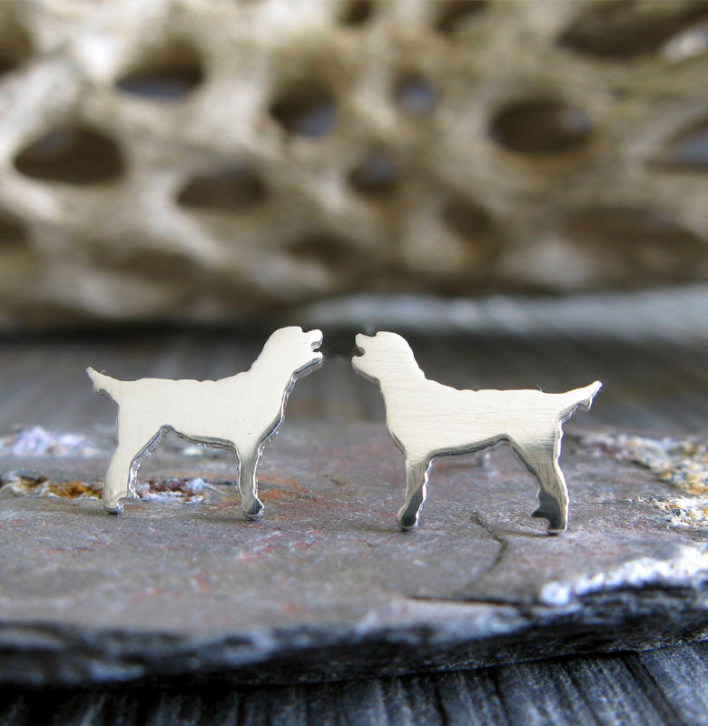 Labradoodle Tiny Dog Stud Earrings Handmade in the USA Poseidon s Booty