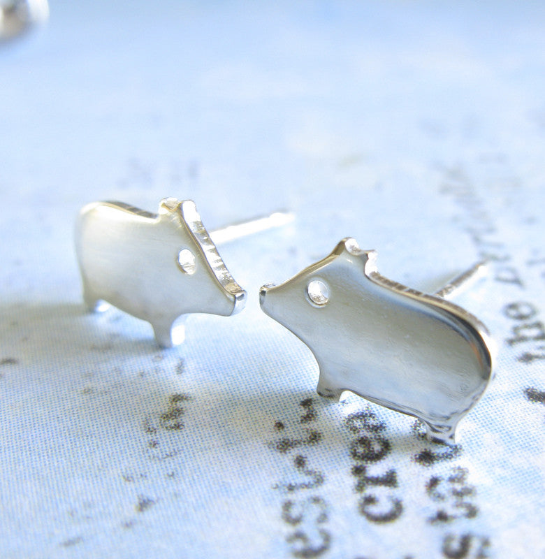 Pig Stud Earrings - Main Image