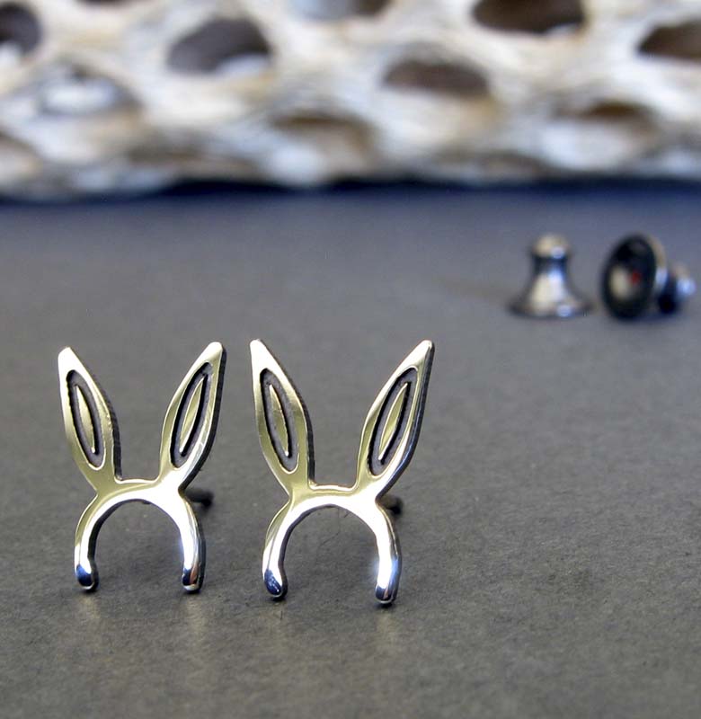 Bunny Ears Headband Stud Earrings Artisan made in USA Poseidon s Booty