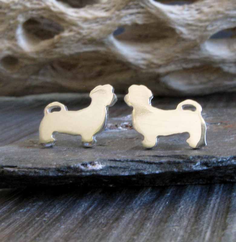 Shih Tzu Dog Stud Earrings