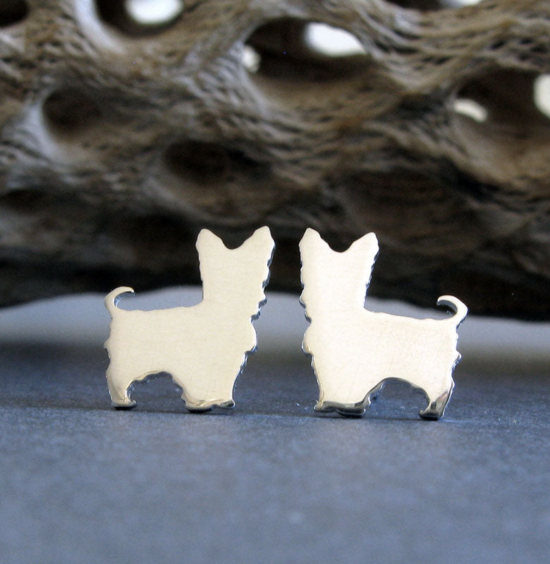 Yorkshire terrier earrings hot sale