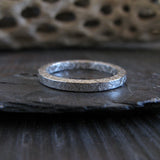 Sterling Silver Square Pattern Wire Ring 2.2mm