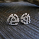 45 Record Adapter Stud Earrings