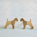 Airedale Terrier Dog Stud Earrings