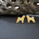 Akita Dog Stud Earrings
