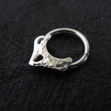 Hammered Arc Septum Ring