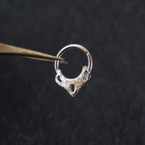 Hammered Arc Septum Ring