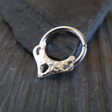 Hammered Arc Septum Ring