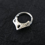 Hammered Arc Septum Ring
