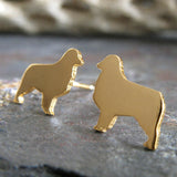 Australian Shepherd Dog Stud Earrings
