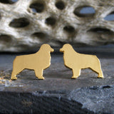 Australian Shepherd Dog Stud Earrings