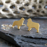 Australian Shepherd Dog Stud Earrings