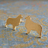 Australian Shepherd Dog Stud Earrings