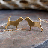 Beagle Dog Stud Earrings