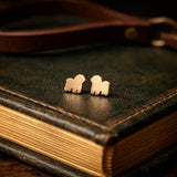 Bichon Frise Dog Stud Earrings