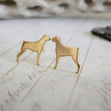 Boxer Dog Stud Earrings