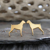 Boxer Dog Stud Earrings