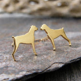Boxer Dog Stud Earrings