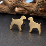 Brittany Dog Stud Earrings
