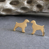 Brittany Dog Stud Earrings