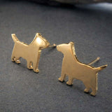 Bull Terrier Dog Stud Earrings