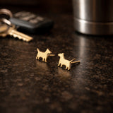 Bull Terrier Dog Stud Earrings