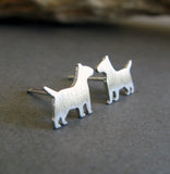 Bull Terrier Dog Stud Earrings