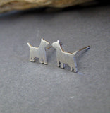 Bull Terrier Dog Stud Earrings