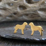 Chesapeake Bay Retriever Dog Stud Earrings