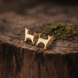 Chihuahua Dog Stud Earrings
