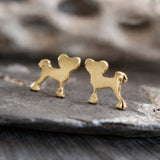 Chinese Crested Dog Stud Earrings