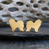 Chow Chow Dog Stud Earrings