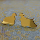 Cocker Spaniel Dog Stud Earrings