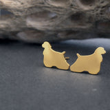 Cocker Spaniel Dog Stud Earrings