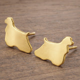 Cocker Spaniel Dog Stud Earrings