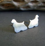 Cocker Spaniel Dog Stud Earrings