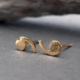 Comma Stud Earrings