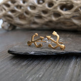USB Symbol Stud Earrings