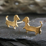 Dachshund Dog Stud Earrings