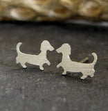 Dachshund Dog Stud Earrings