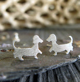 Dachshund Dog Stud Earrings
