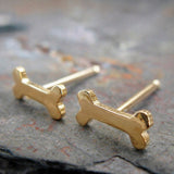 Bone Dog Stud Earrings