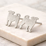 Pug Dog Stud Earrings