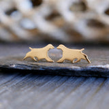 English Springer Spaniel Dog Stud Earrings