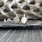 F**k you middle finger Stud Earrings