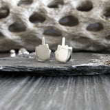 F**k you middle finger Stud Earrings