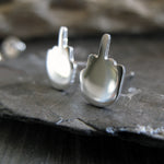 F**k you middle finger Stud Earrings